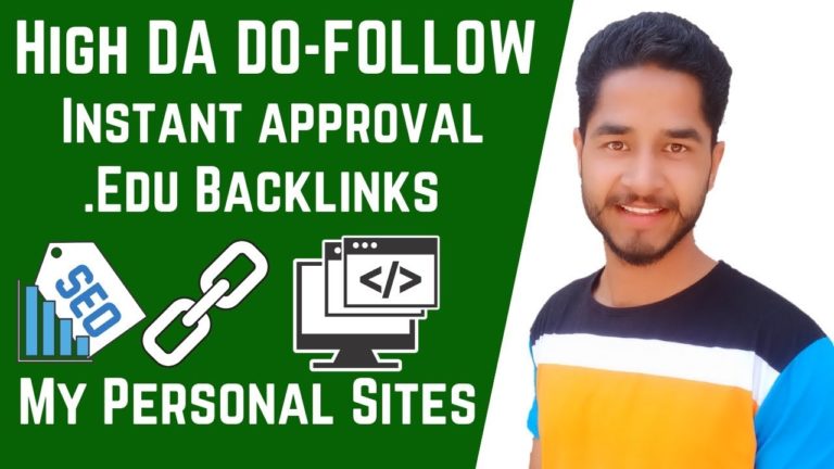 Free Dofollow Backlinks From .Edu Website instant Approval High DA & PA | Off Page SEO
