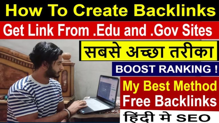 SEO - Part 53 | How to create High Pr Quality BackLinks From .edu and .Gov Website (Hindi)