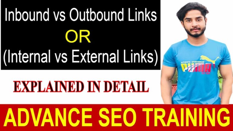 SEO - Part 21 | Inbound vs Outbound Links (Internal vs External Links) | On Page Seo Hindi